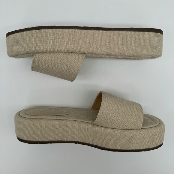 New Schutz Yara Platform Sandals Beige - Picture 7 of 11